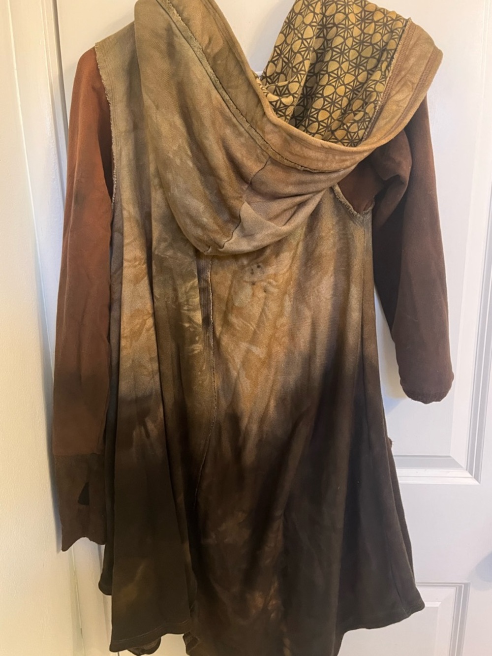 Sew Much Love Kira brown ombré tunic hoodie m medium - Picture 3 of 6